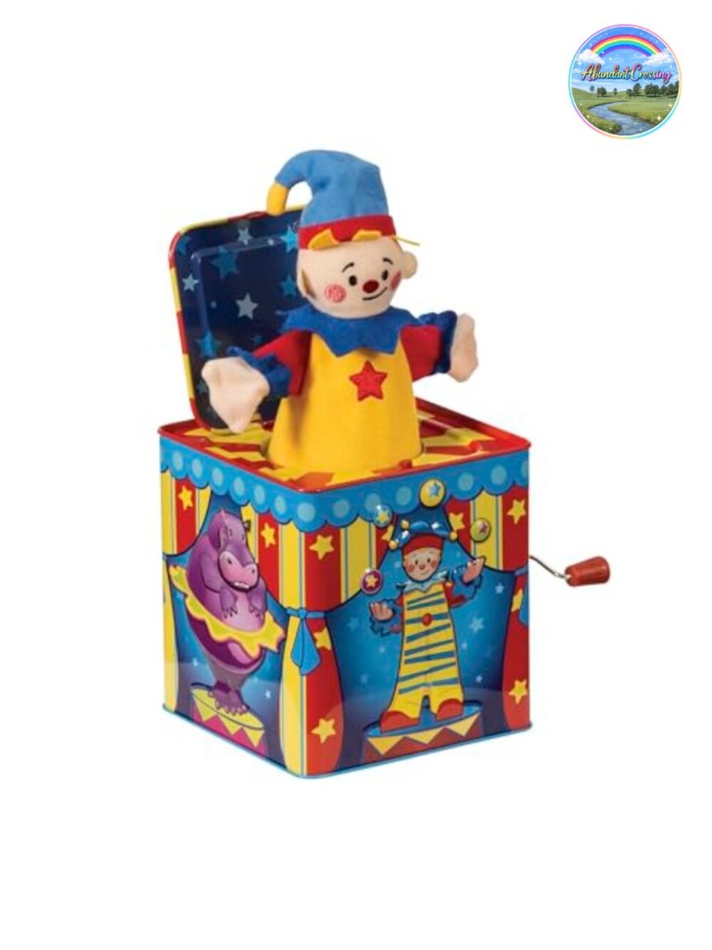 Silly Circus Jack in the Box Musical Toy Plush Clown Toddler